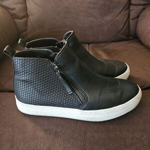 Kids Black High-Top Sneakers